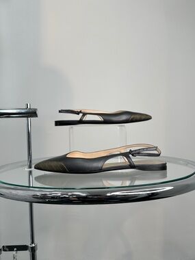 Bottega Veneta leather Slingback Flat